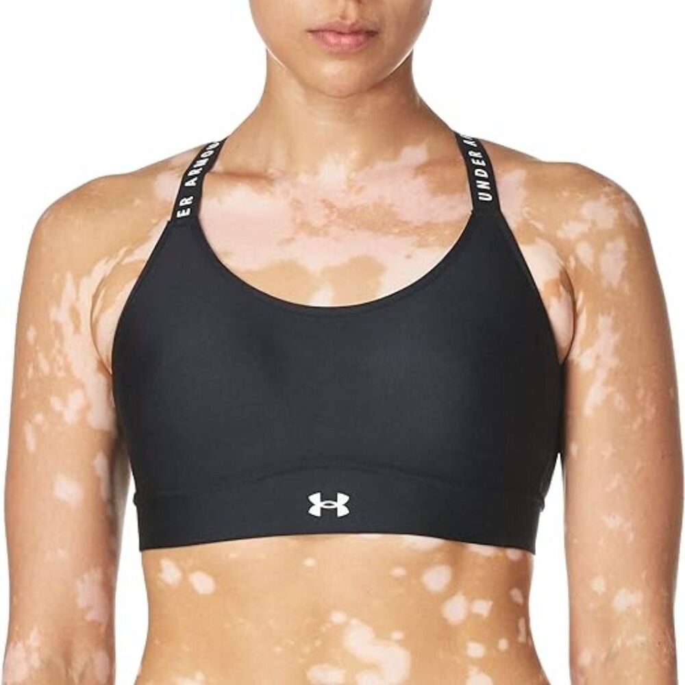 Under Armour Women's Infinity Mid-Impact Sports Bra, Size Medium